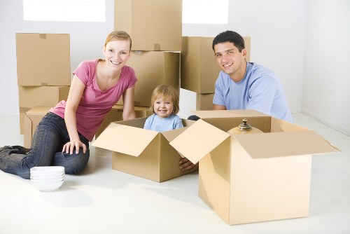 Removal team preparing a house move in Hammersmith