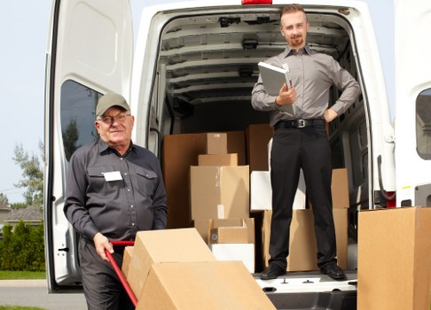 Variety of sturdy boxes and protective packing supplies for local relocation