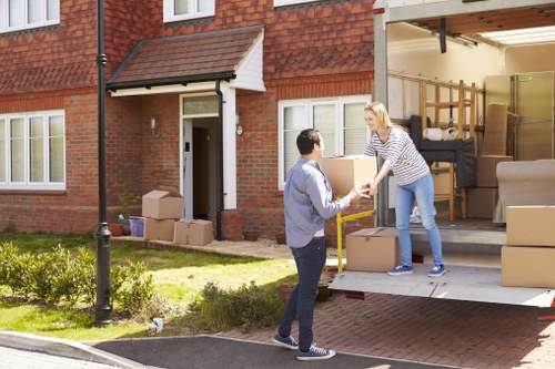 Professional team preparing piano removals in Hammersmith