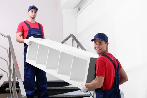Hammersmith moving van loaded with household furniture