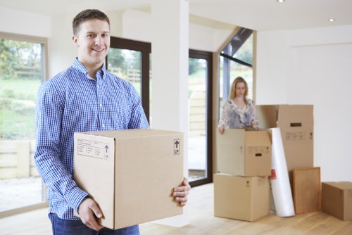 Efficient moving truck loading during a Hammersmith relocation