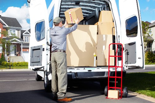 Careful loading of a piano for transport in Hammersmith
