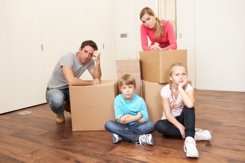 Moving boxes and furniture stored safely in Hammersmith