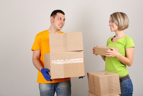 Local man and van service in Hammersmith loading items safely