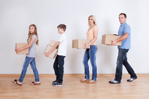 Local Hammersmith moving team preparing household belongings for transport