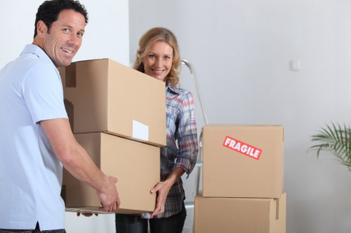 Local removals van for student relocation in Hammersmith