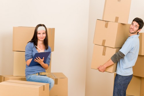 Furniture pick-up for a flat in Hammersmith with careful lifting